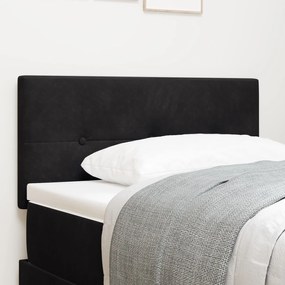Cabeceira VidaXL Botonê Preto 90 cm Veludo