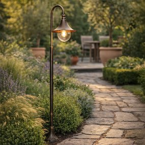 Lanterna de exterior clássica dourada antiga 125 cm IP44 - Daphne