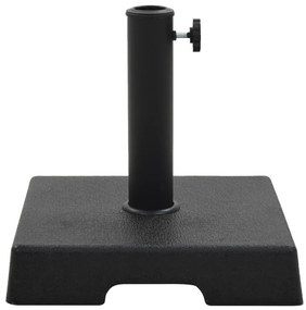 Base de guarda-sol quadrada poliresina 8 kg preto