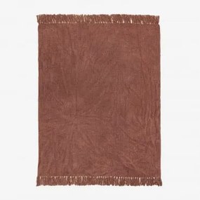 Manta Xadrez De Chenille Tirset Cedro Vermelho - Sklum
