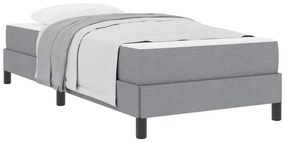 Cama Box Outros Cinzento-claro 90 x 190 cm tecido