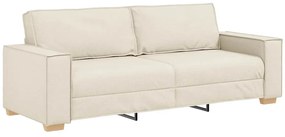 Sofá de 3 lugares vidaXL em Linho de 180 cm