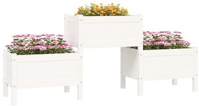 Vaso/floreira 178,5x44x75 cm pinho maciço branco