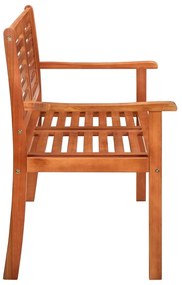 Banco de jardim 2 lugares c/ almofadão 120 cm eucalipto maciço