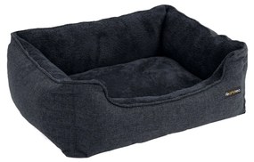 FEANDREA Cama para cachorro, cama para animais de estimação, sofá para cachorro com capa removível e lavável, para cães pequenos, 70 x 55 x 21 cm, cinza escuro