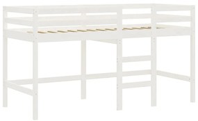 Cama alta p/ criança c/ cortinas 80x200 cm pinho maciço rosa