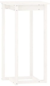 3 pcs conjunto de bar pinho maciço branco