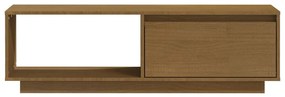 Móvel de TV 110x30x33,5 cm pinho maciço castanho mel