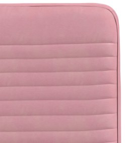 Cadeiras de jantar 6 pcs veludo rosa