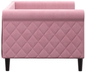Sofá-cama 80x200 cm veludo rosa