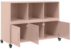 Aparador 100,5x39x72 cm aço rosa