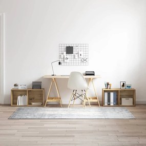 Conjunto de móvel de TV com prateleira 2 pcs Carvalho Artesanal