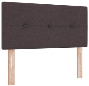 Cama Box com Colchão Castanho 90x190 cm Tecido