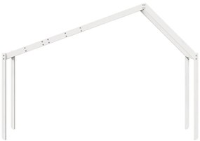 Telhado de cama infantil 203x95,5x142 cm pinho maciço branco