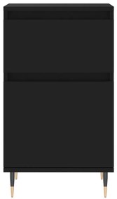 Aparadores 2 pcs 40x35x70 cm derivados de madeira preto