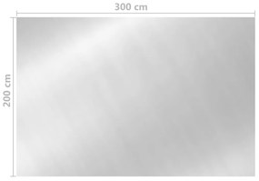 Cobertura para piscina 300x200 cm PE prateado