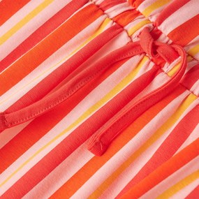 Vestido de criança com cordão rosa e vermelho 116