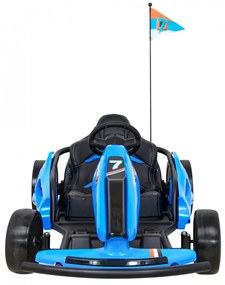 Kart elétrico para Crianças 24V SPEED 7 DRIFT KING Rodas Frente EVA, Rodas Atras Plastico, Assento de couro Azul