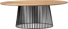 Mesa 83671 (200x100cm | Madeira Mango + Metal)