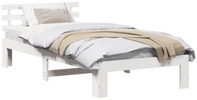 Estrutura de Cama de Madeira Branca Madeira Solteiro Durável