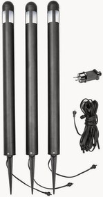 Candeeiros de estaca LED para exterior Amalfi, conjunto de 3