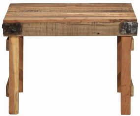 Mesa de Centro 55x60x40 cm Madeira Sólida Recuperada
