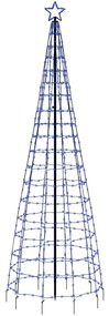 Árvore de Natal LED com Spikes 570 LEDs Azul 300 cm