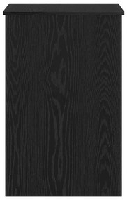 Mesa vidaXL Preta de Carvalho 100x50x76 cm em Madeira Envernizada