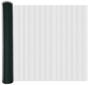 Cerca Hexagonal vidaXL Verde 0,8x50 m Aço