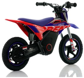 Mini moto eléctrica velocidade até 13 Km/h C/Limitador  RFN Warrior SX-E150 150W 12” Azul/Vermelho