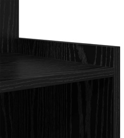 Cômodas de Cama 2 pcs Carvalho Preto 40x35x60 cm Madeira Engenheirada