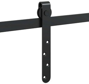 Kit para armário deslizante aço carbono 244 cm