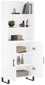 Armário alto 69,5x34x180 cm derivados de madeira branco