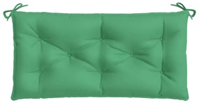 Almofadão p/ banco de jardim 110x50x7cm tecido oxford verde