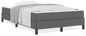Cama Box Outros Cinzento escuro 120 x 190 cm tecido
