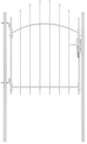 Portão de jardim 1x1,75 m aço branco