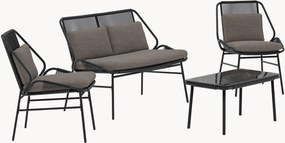 Conjunto lounge de jardim Zakynthos, conjunto de 4