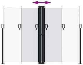 Toldo lateral retrátil 180x1000 cm branco