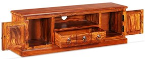 Móvel de TV madeira acácia maciça 120x30x40 cm