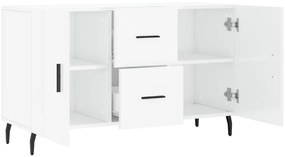 Aparador 100x36x60 cm derivados de madeira branco brilhante