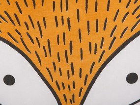 Conjunto de 2 almofadas decorativas em forma de raposa laranja 50 x 40 cm VADODARA Beliani