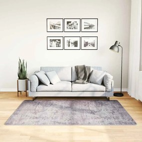 vidaXL Tapete lavável antiderrapante 120x170 cm cinzento
