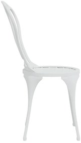 3 pcs conjunto de bistrô alumínio fundido branco