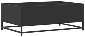 Mesa de centro 90x57x35 cm derivados de madeira/metal preto
