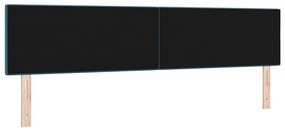 Cabeceira LED vidaXL Almofadada Azul Escuro 100 cm Veludo
