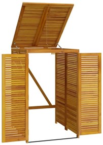 Abrigo individual p/ caixote do lixo 70x89x117 cm acácia maciça