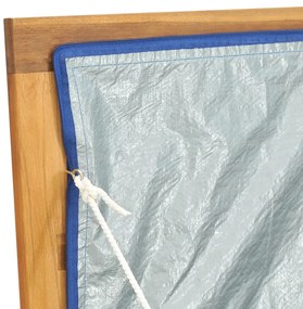 Caixa para jardim 175x50x55 cm madeira de teca maciça
