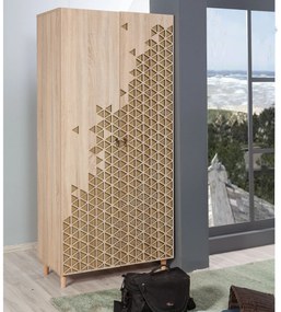 Guarda-roupa Stil – Carvalho Sonoma – 90 cm x 192 cm x 52 cm