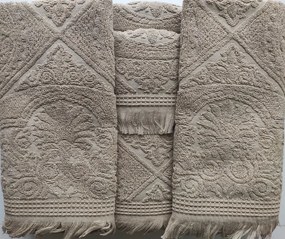 6 Toalhas de banho jacquard - 550 gr/m2 - 100% algodão