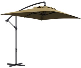 Chapéu de Sol Excêntrico 294x193 cm Chapéu de Sol de Jardim com Base C